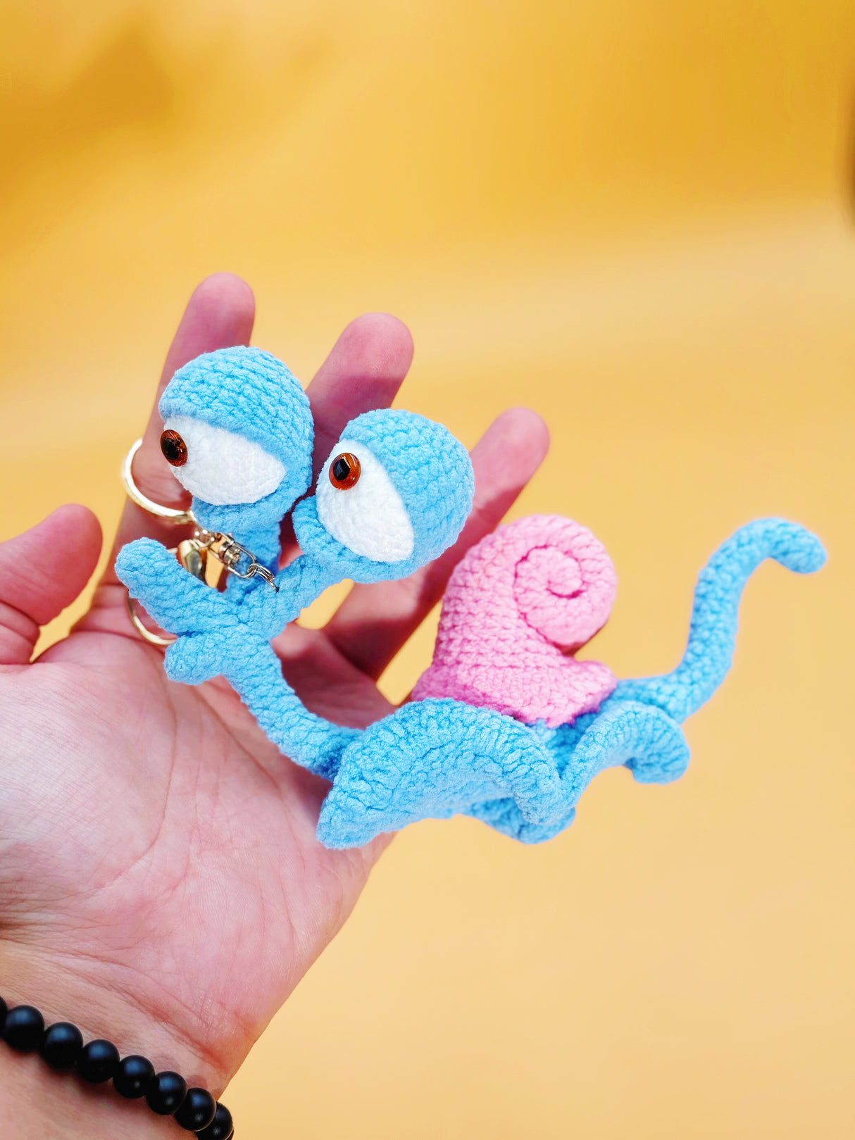 Snail Keychain | Crochet Keychain Anime Gift