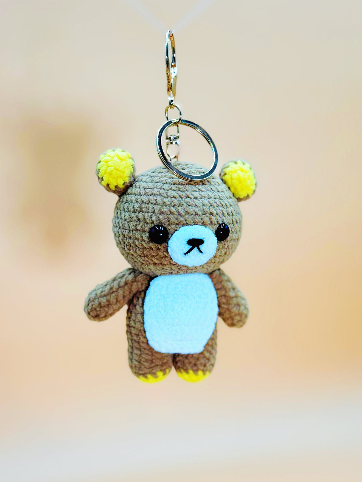 Rila Bear Keychain | Crochet Keychain Anime Gift