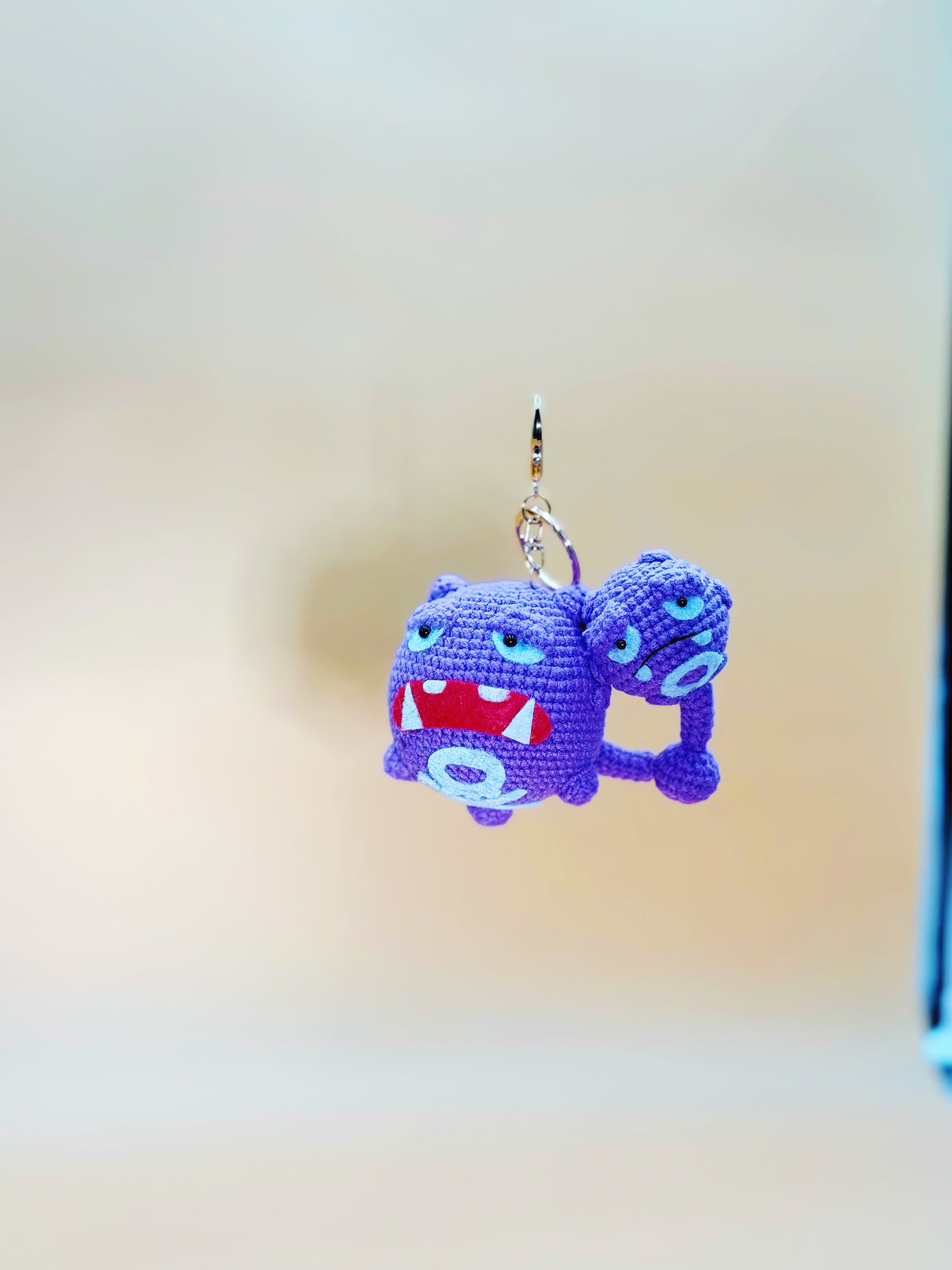 Weez Monster Keychain | Crochet Keychain Gamer Gift