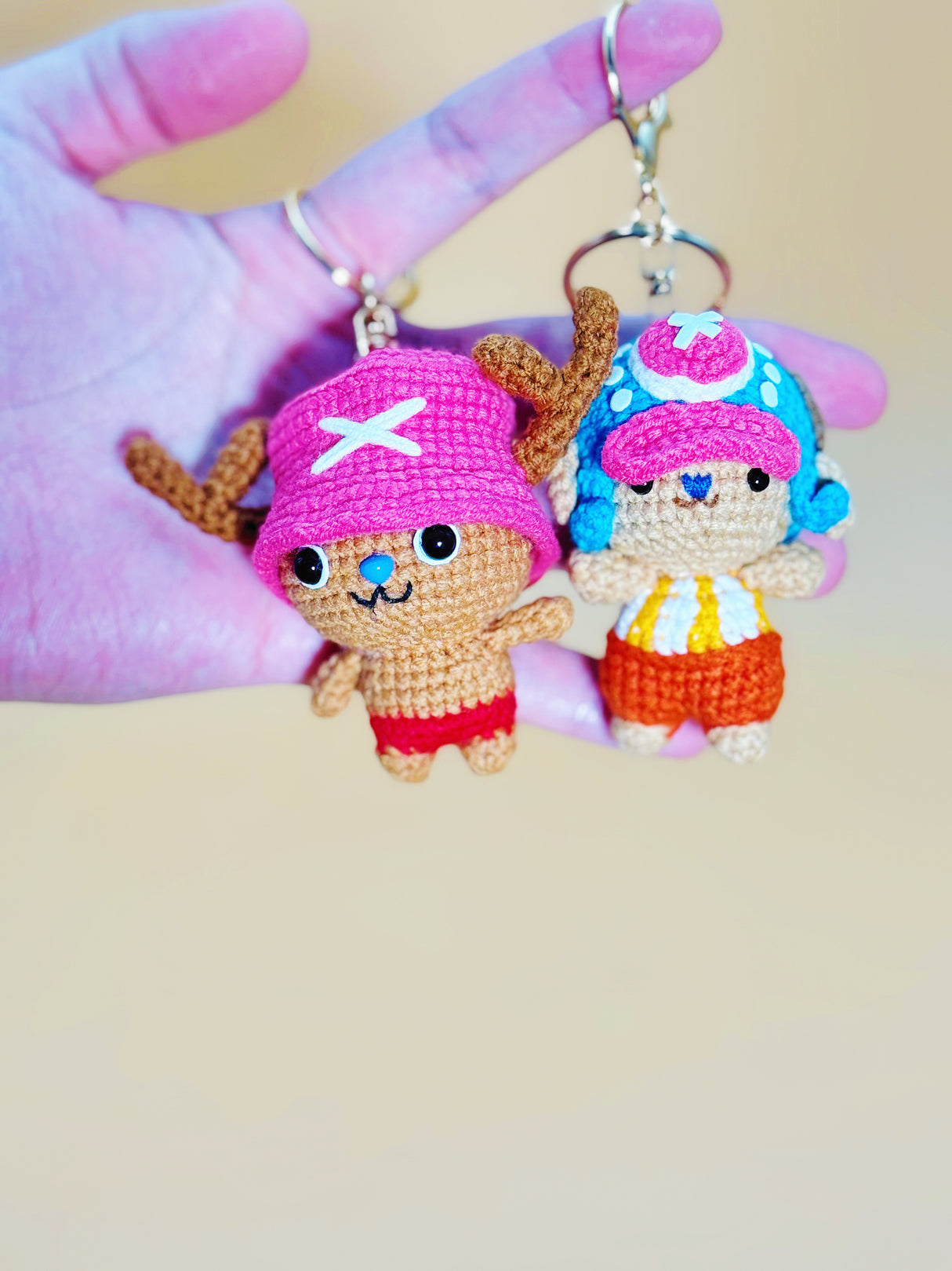 Chopper Keychain | Crochet Keychain Anime Gift