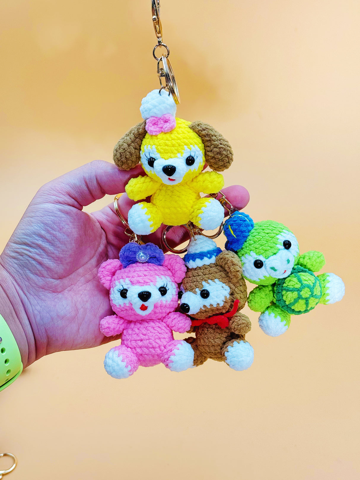Tokyo Disney Characters Keychain | Cute Crochet Keychain