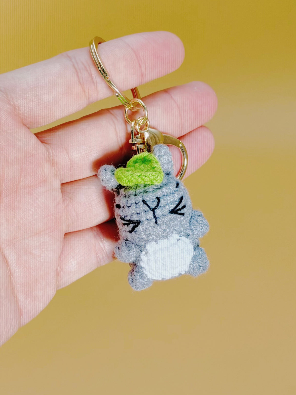 Totoro Capy Keychain | Crochet Keychain Anime Gift