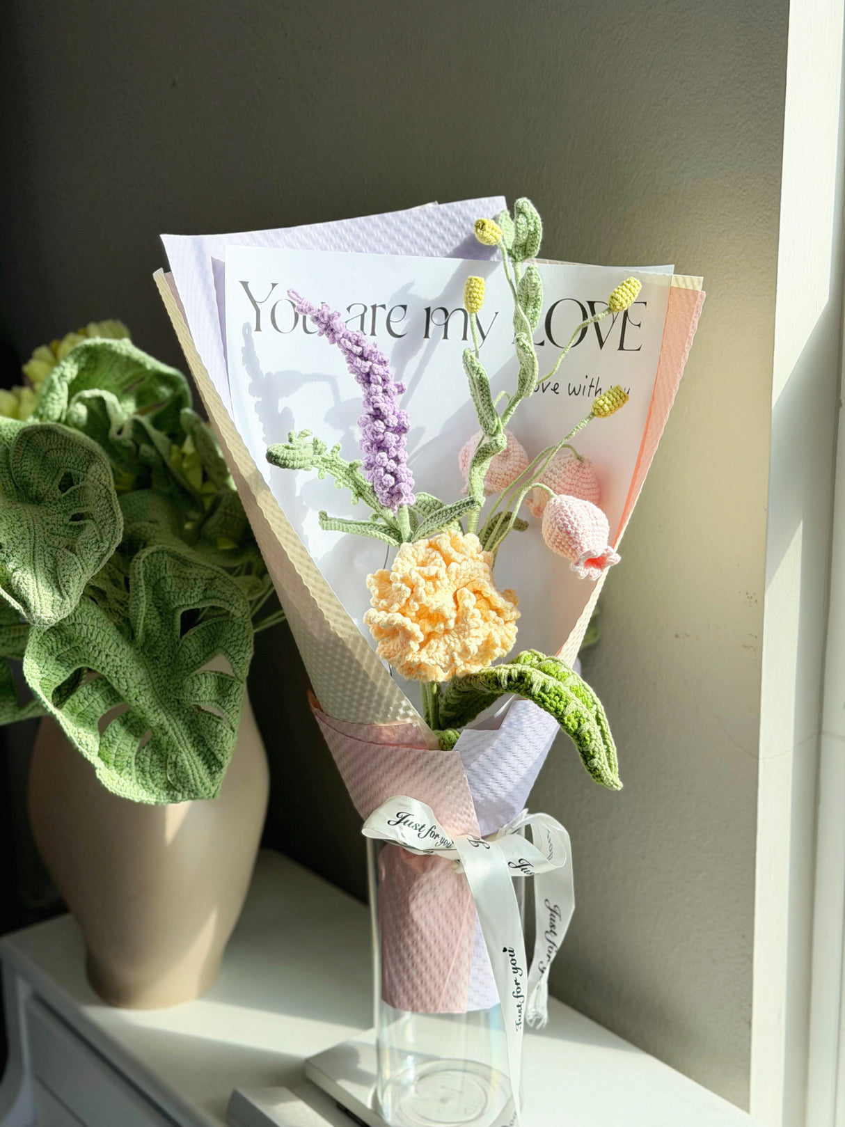 Jumbo Wild Lantern Lily Bouquet | Crochet Bouquet & Forever Flowers