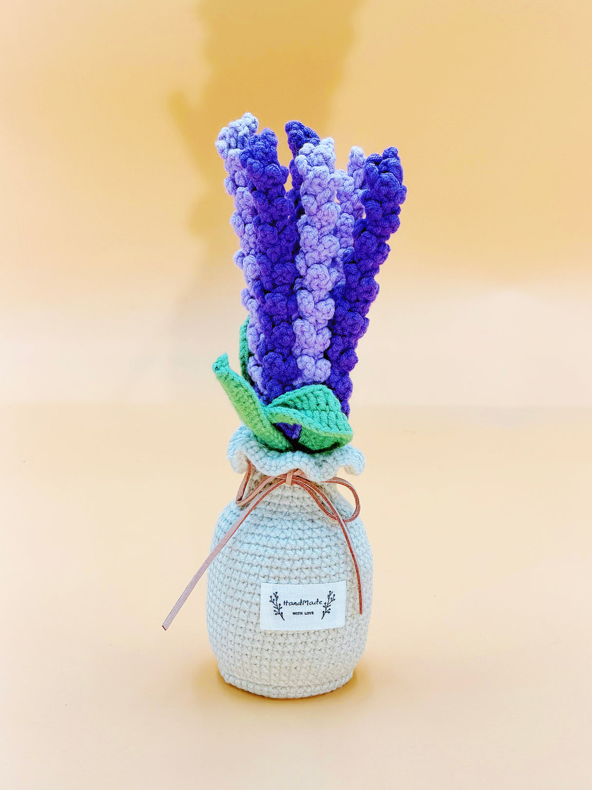 Lavender Crochet Flower Pot