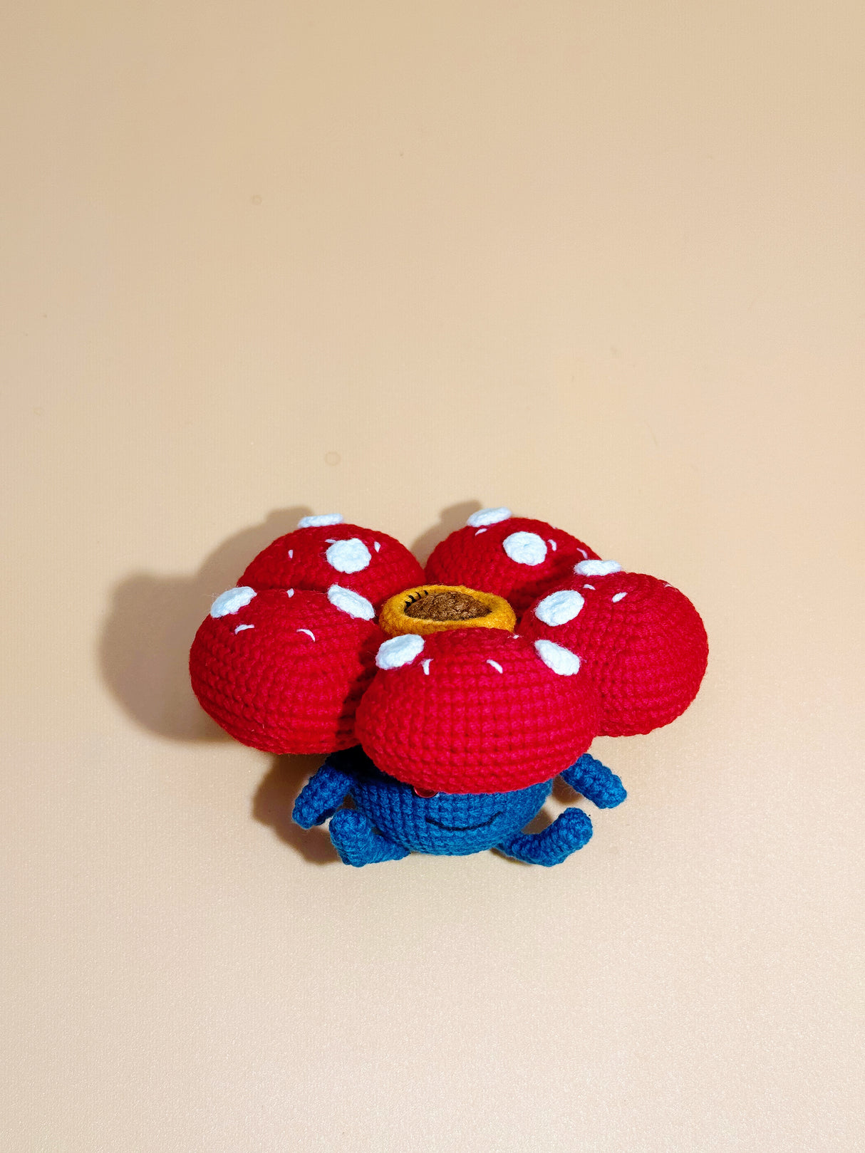 Wild Flower Monster Keychain | Crochet Keychain Gamer Gift