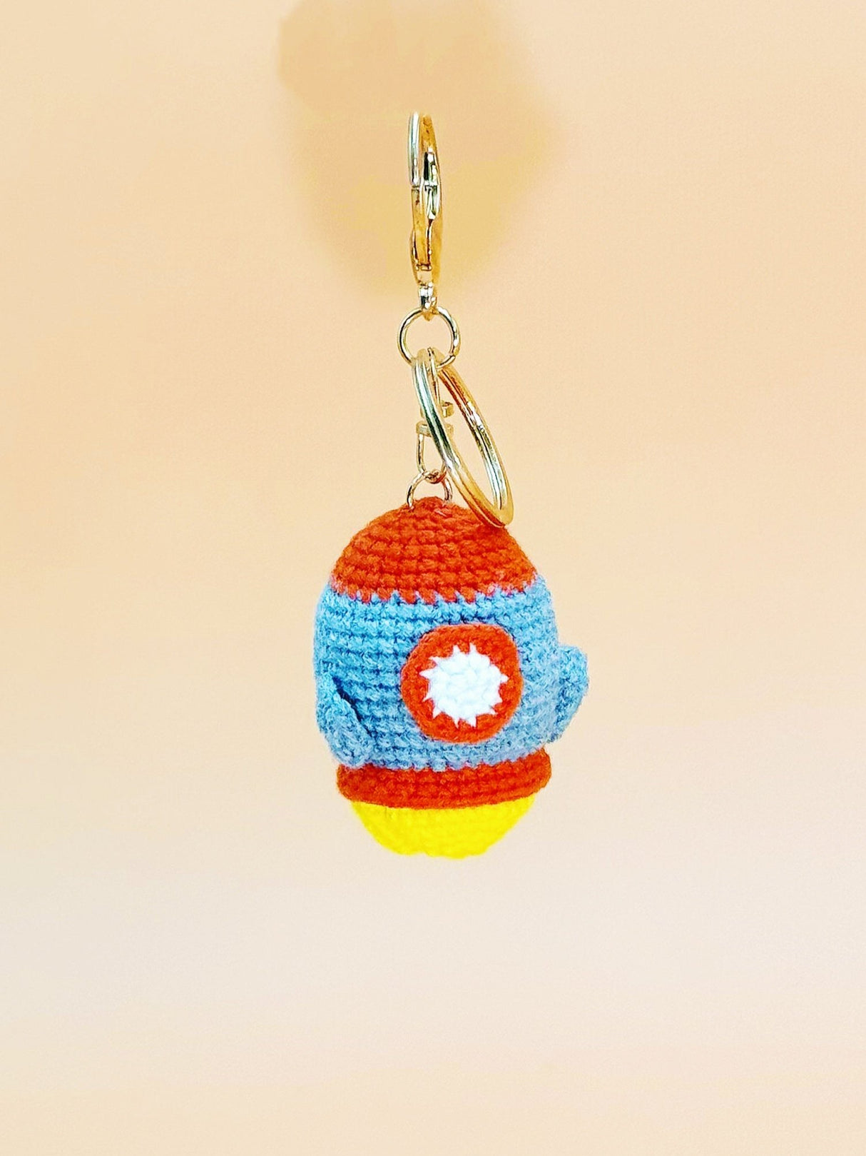 Rocket Keychain | Crochet Keychain Anime Gift