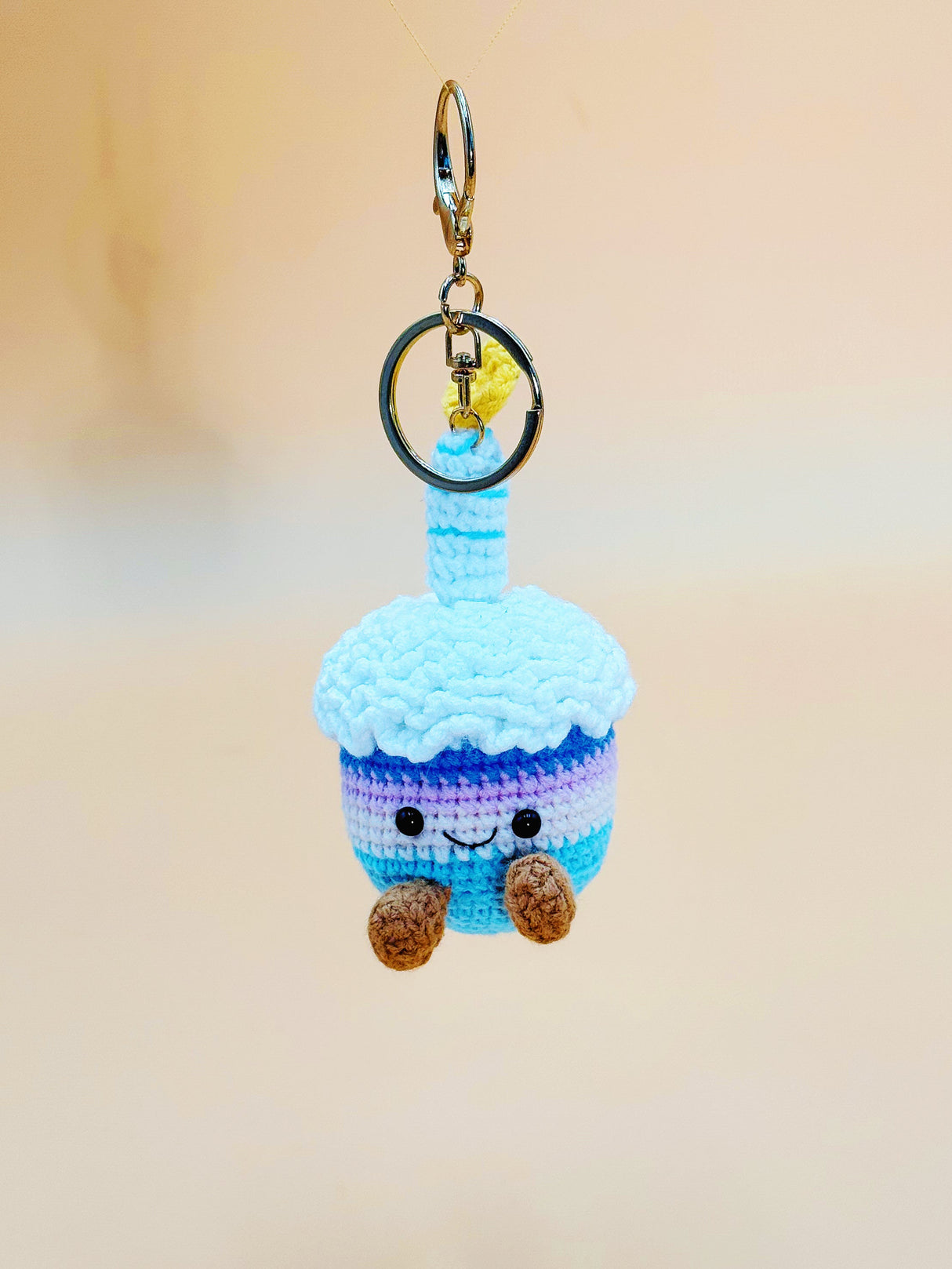 Birthday Cake Keychain | Cute Crochet Keychain