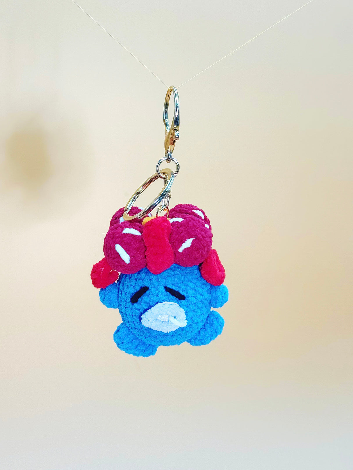 Smelly Flower Keychain | Crochet Keychain Gamer Gift