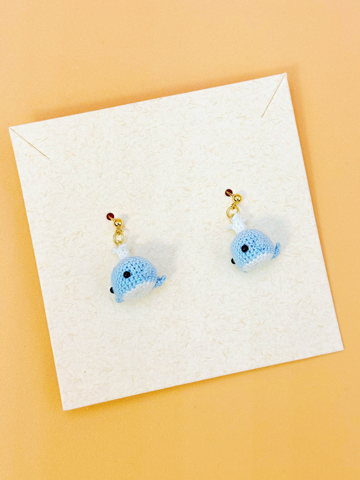 Baby Wale Earrings | Handmade Crochet Gift