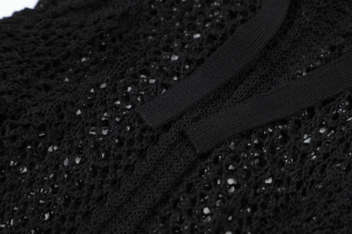 MESH HOODIE (BLACK)
