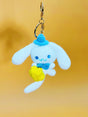 White dog Keychain | Crochet Keychain Anime Gift
