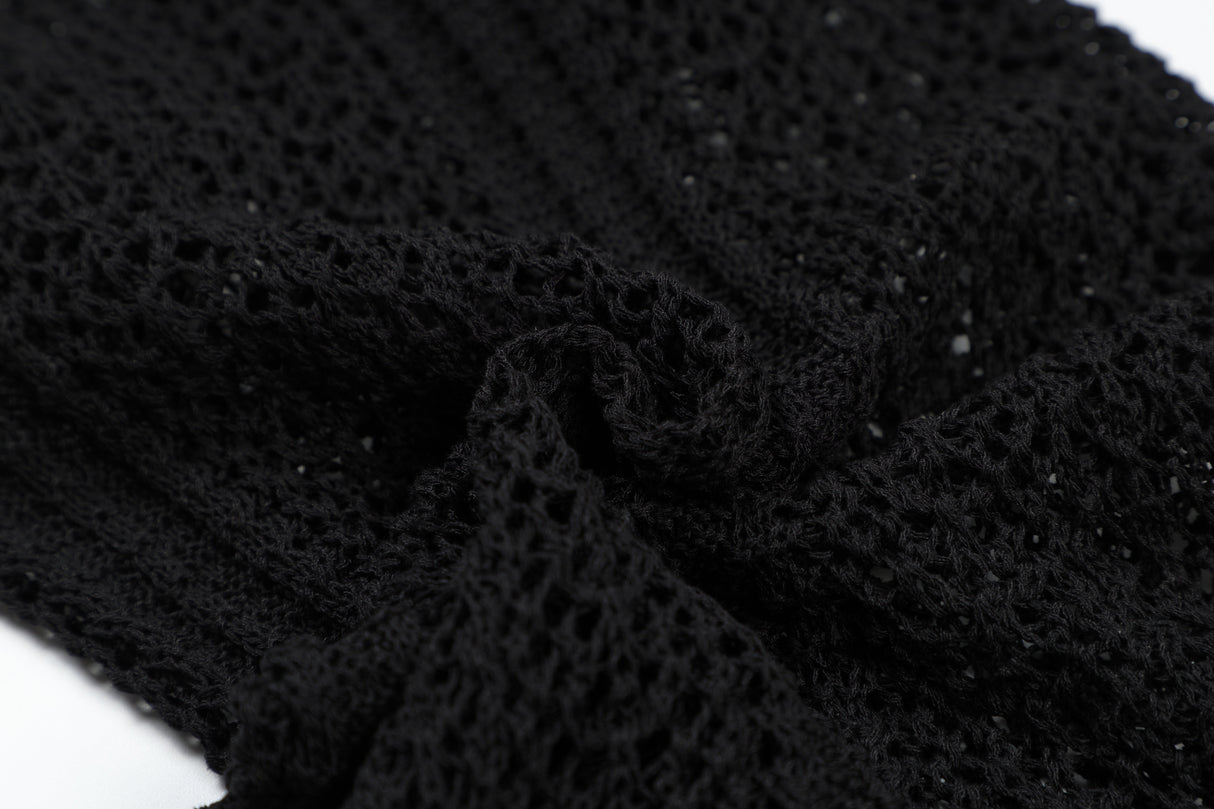 MESH HOODIE (BLACK)