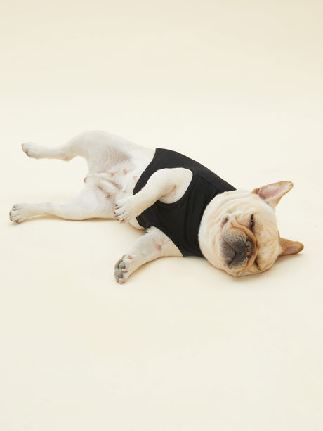 VIENNA - PURE COTTON VEST (BLACK)