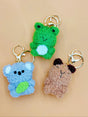 Fluffy Animal Keychain | Cute Crochet Keychain