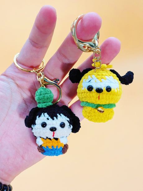 Miniature Characters Keychain | Cute Crochet Keychain