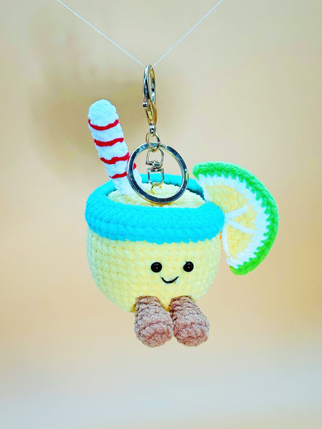 Smile Lemonade Keychain | Cute Crochet Keychain