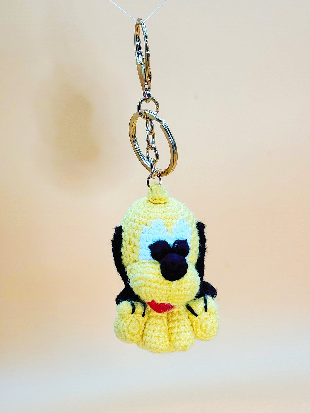 Yellow Dog | Cute Crochet Keychain