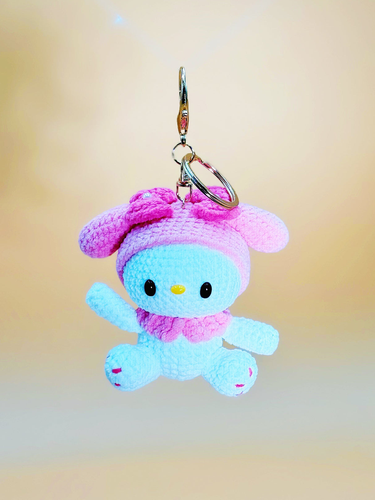 Melody Kitten: Crochet Keychain | Cute Crochet Keychain