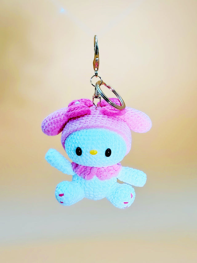 Melody Kitten: Crochet Keychain | Cute Crochet Keychain