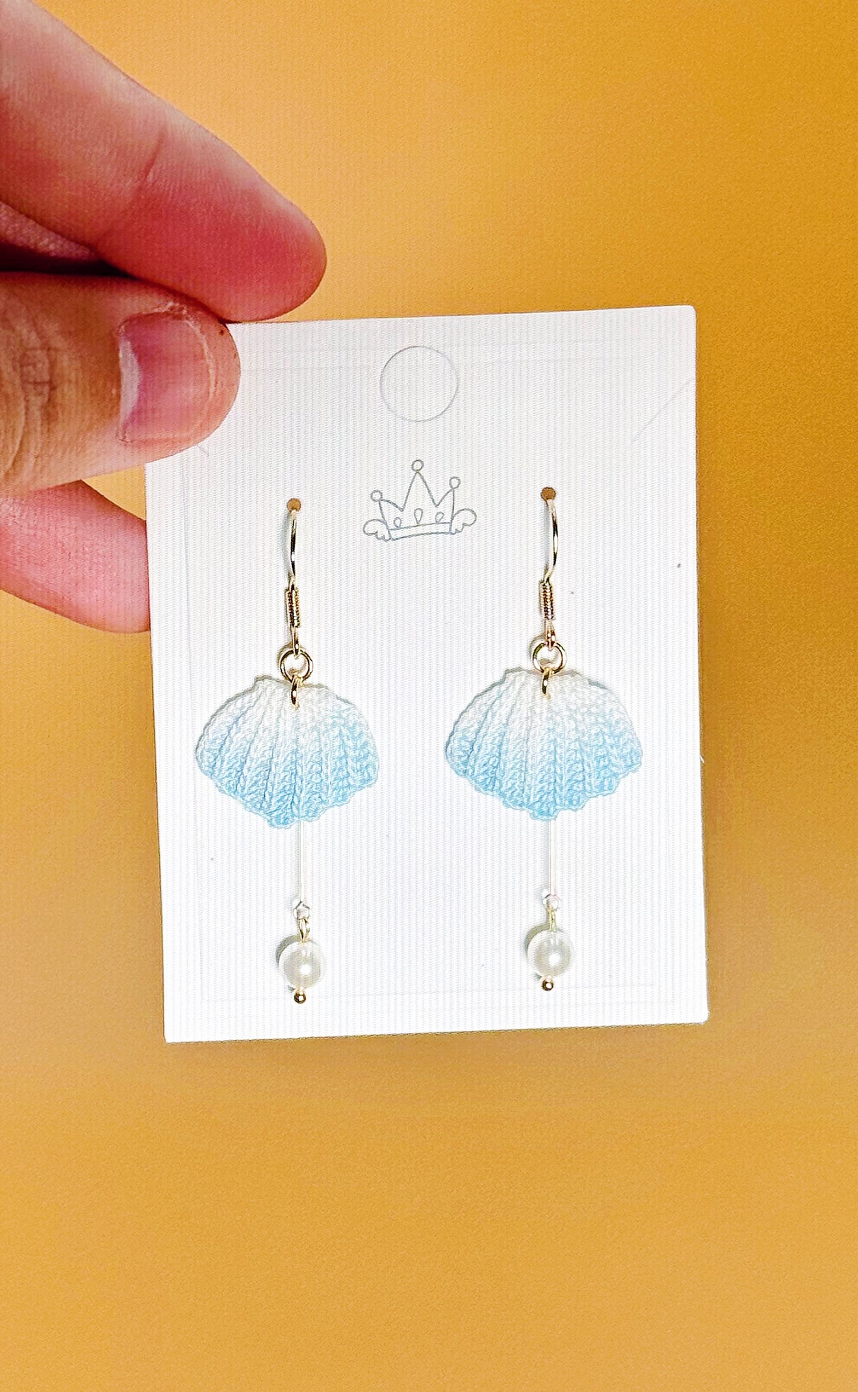 Sea Shell Earrings | Handmade Crochet Gift
