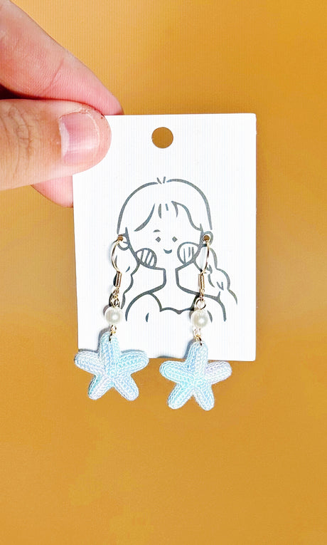 Sea Star Earrings | Handmade Crochet Gift