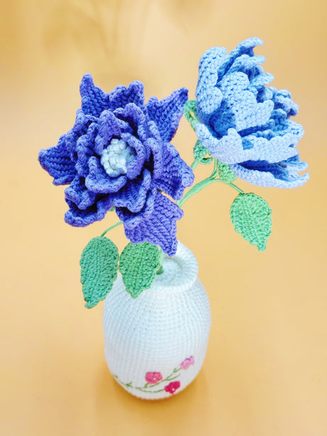 Couture Rose Tilia Pot (Big) Crochet Flower Pot