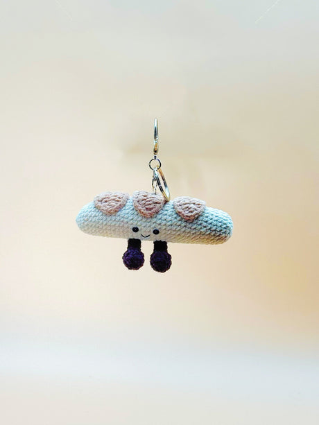 Baguette Keychain | Cute Crochet Keychain