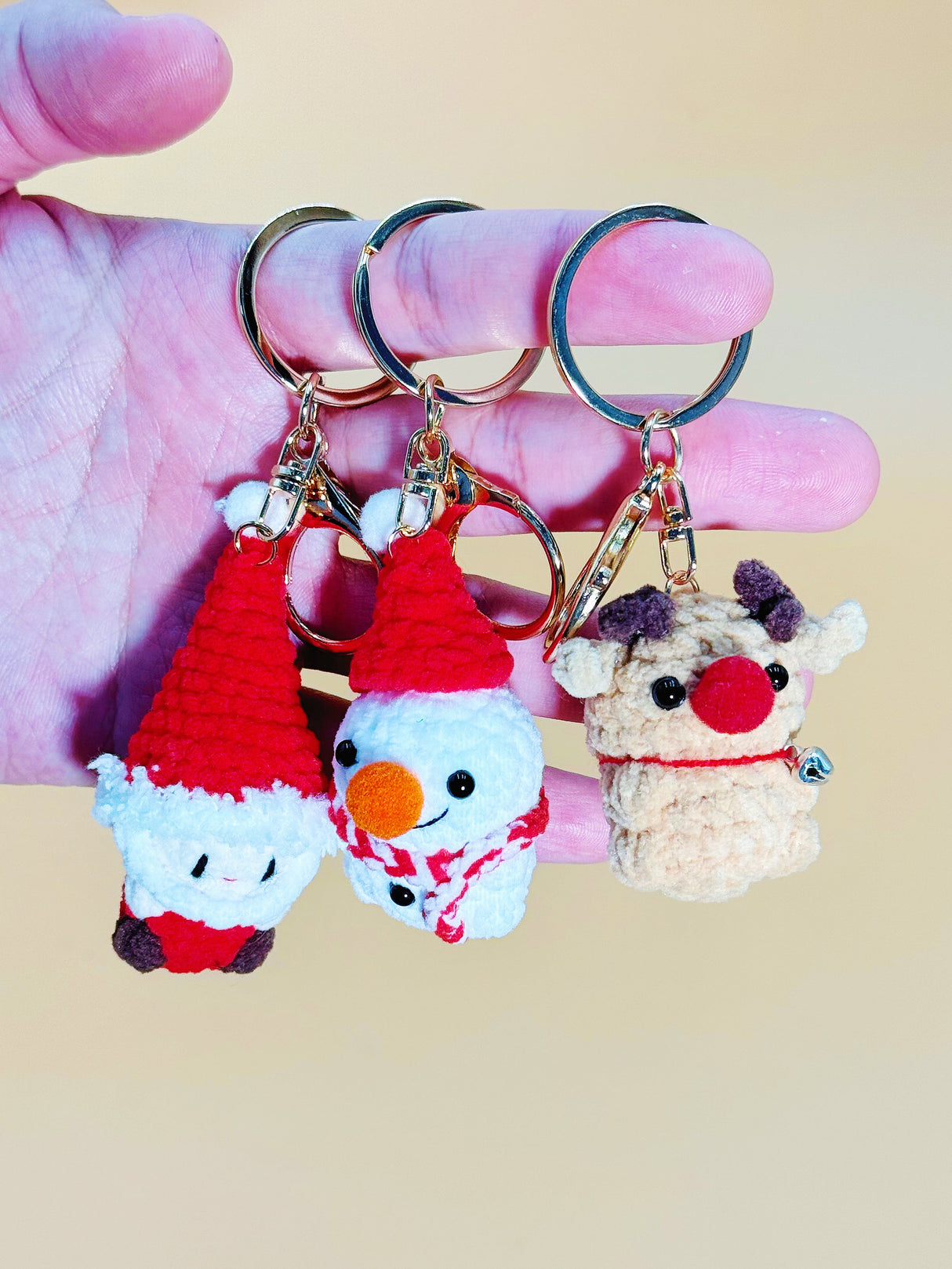 Christmas Keychain | Cute Crochet Keychain