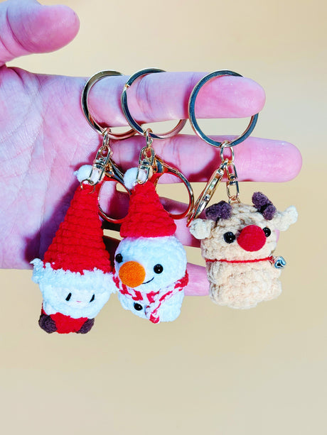 Christmas Keychain | Cute Crochet Keychain