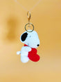 Snoopy With Heart Keychain | Cute Crochet Keychain