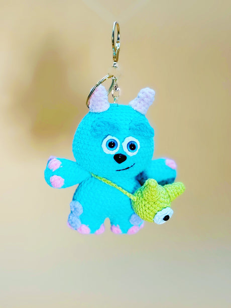 Sully Keychain | Crochet Keychain Anime Gift