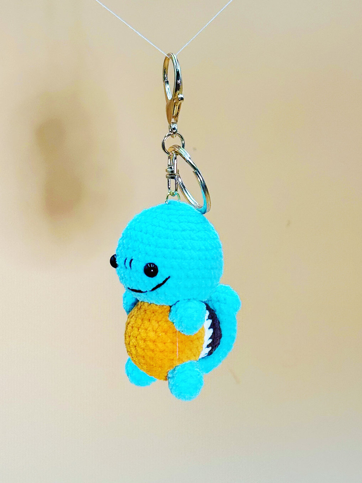 Squirrel Turtle Monster Keychain | Crochet Keychain Gamer Gift