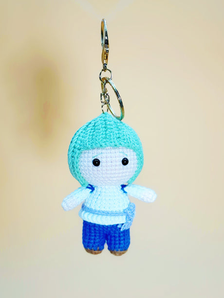 Haku Keychain | Crochet Keychain Anime Gift