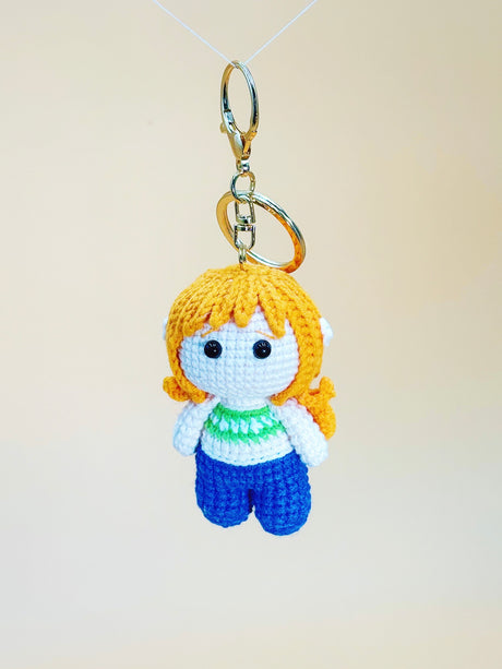 Nami Keychain | Crochet Keychain Anime Gift
