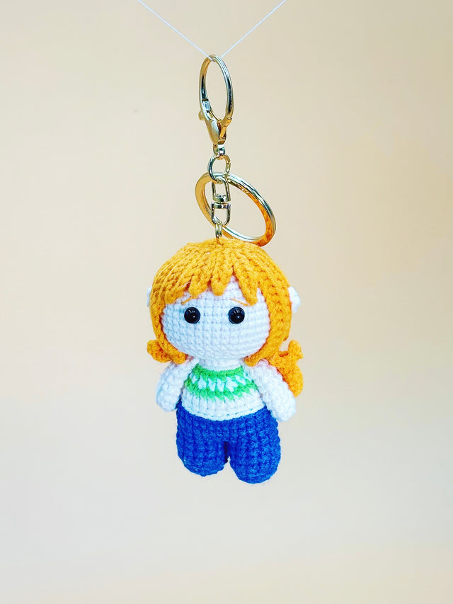 Nami Keychain | Crochet Keychain Anime Gift