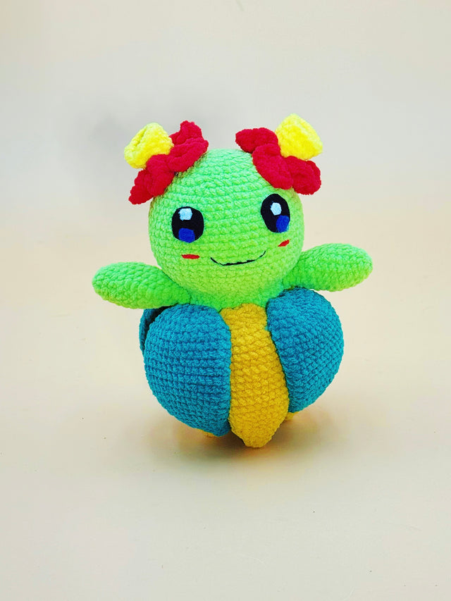 Pretty Flower Monster Plushie | Handmade Crochet Plushie Gift