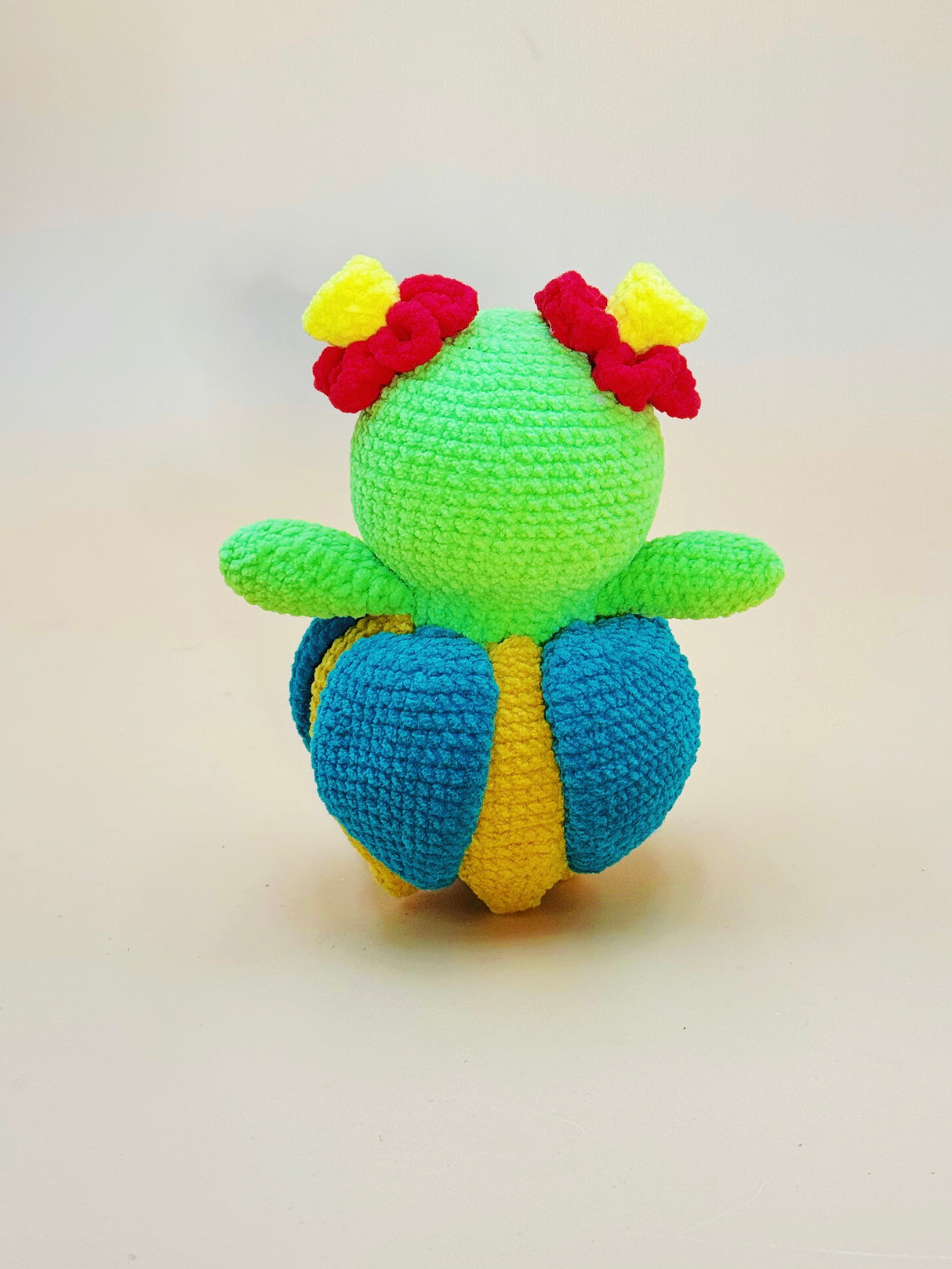 Pretty Flower Monster Crochet Plushie