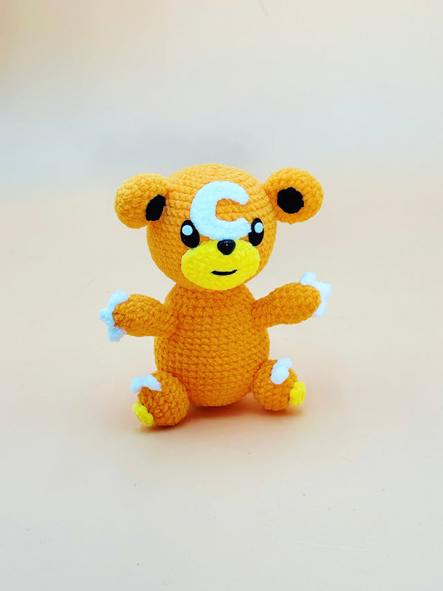 Moon Bear Monster Plushie | Handmade Crochet Plushie Gift