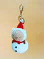 Capybara snowman Keychain | Cute Crochet Keychain