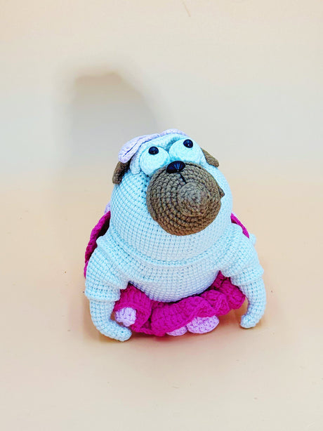 Pug Baby Plushie | Handmade Crochet Plushie Gift