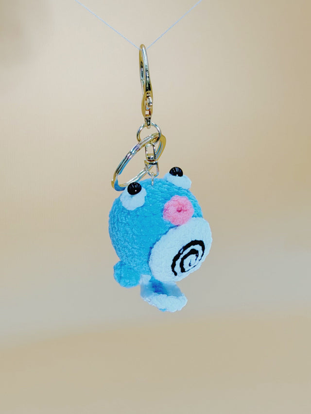 Poli-wag Monster Keychain | Crochet Keychain Gamer Gift