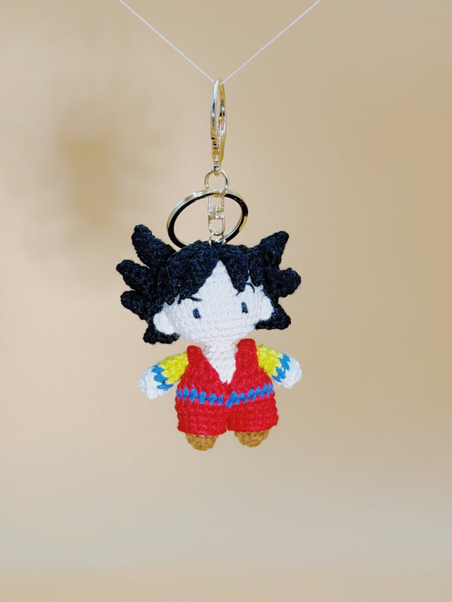 Goku Keychain | Crochet Keychain Anime Gift
