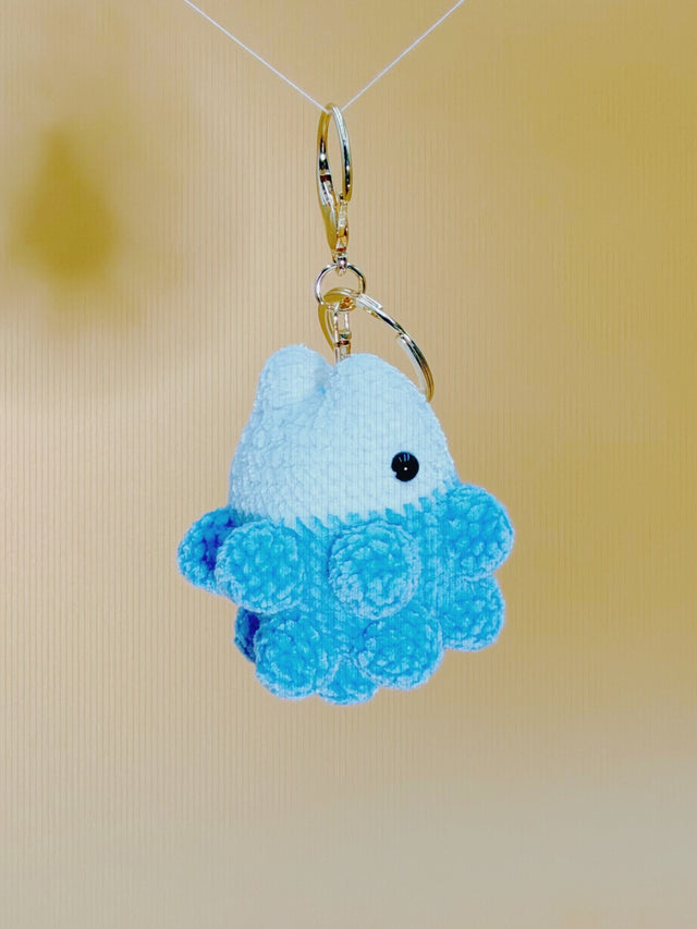 Snowm Keychain | Crochet Keychain Gamer Gift