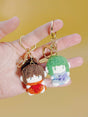 Chihiro & Haku Keychain | Crochet Keychain Anime Gift