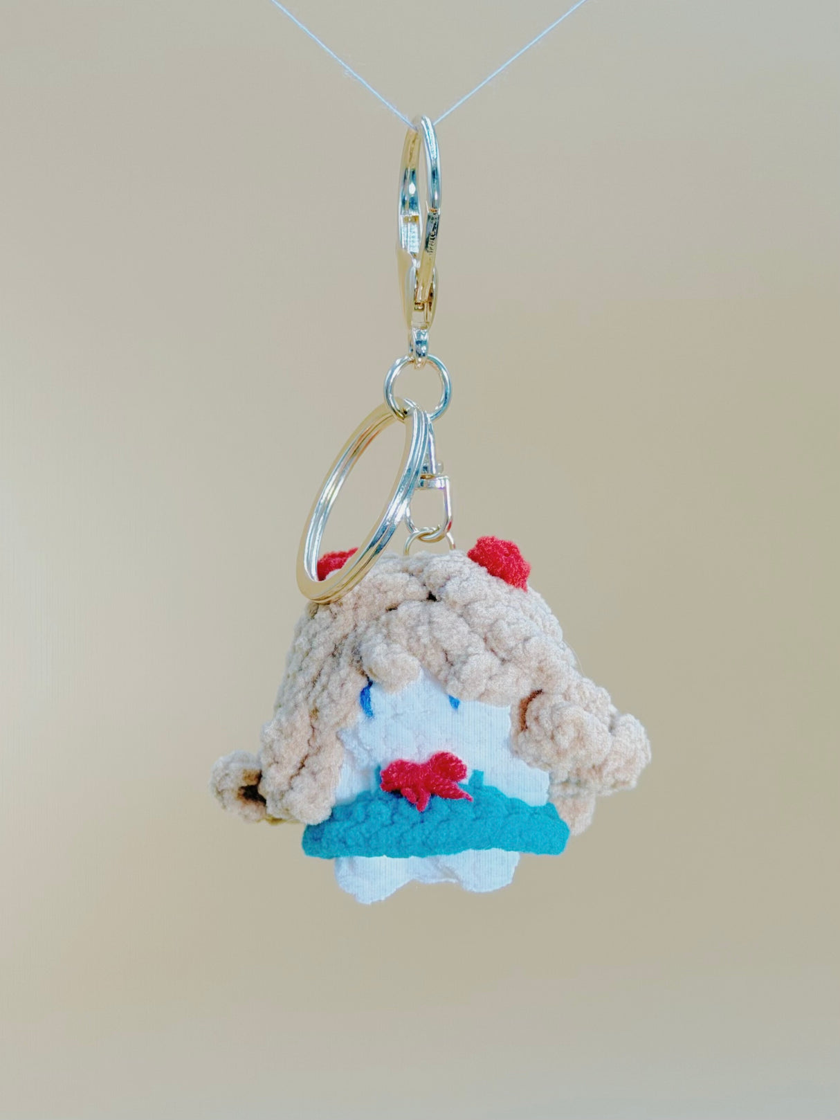 Asuka  (EVA) Keychain | Crochet Keychain Anime Gift