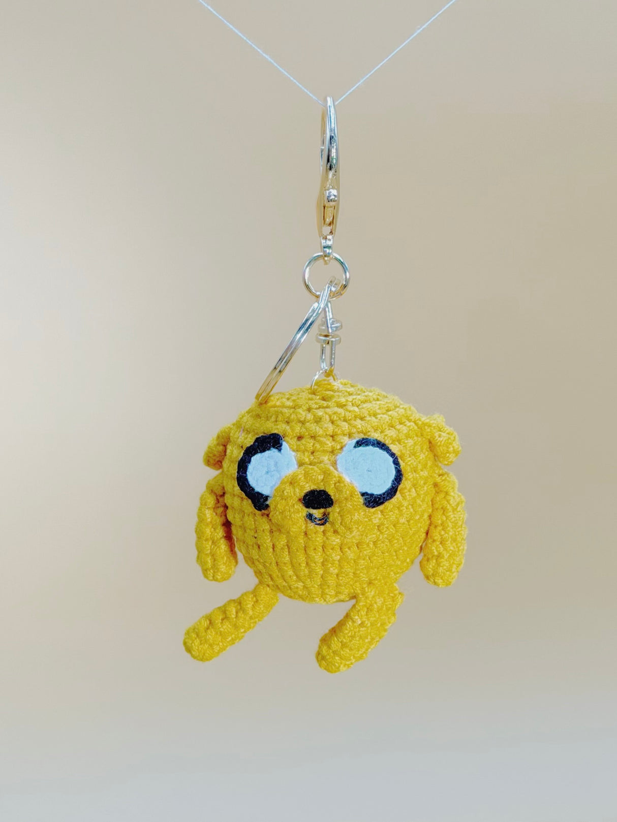 Jake the dog Keychain | Crochet Keychain Anime Gift
