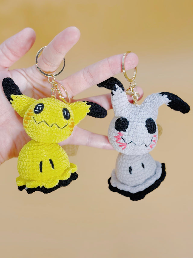 Myste Q Monster Keychain | Crochet Keychain Gamer Gift