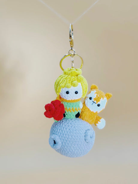 Little Prince Keychain | Crochet Keychain Anime Gift