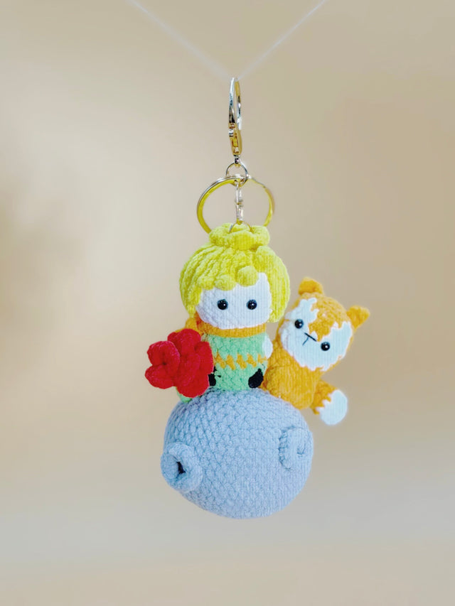 Little Prince Keychain | Crochet Keychain Anime Gift