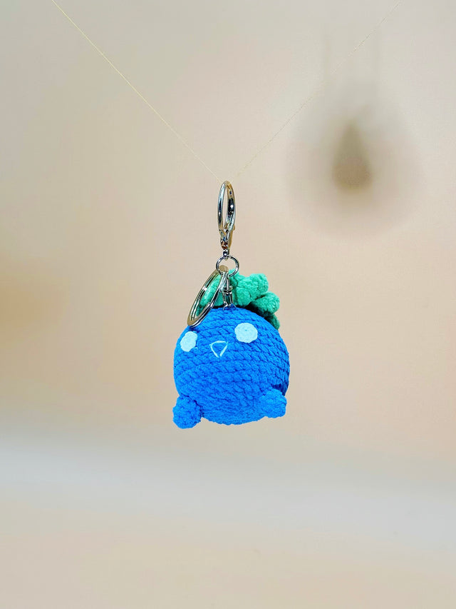 Walk Grass Monster Keychain | Crochet Keychain Gamer Gift